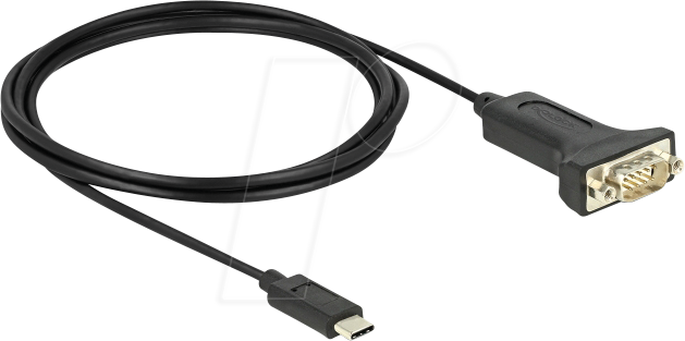 DELOCK 64196 - Adapter Kabel USB C auf RS232, m.Muttern, 2,0 m