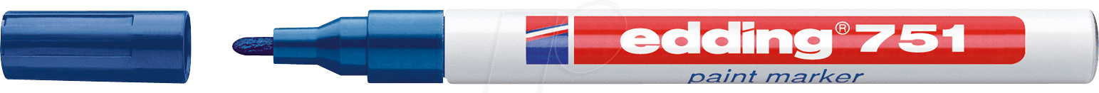 EDDING 751BL - Lack Marker, 1,0 - 2,0 mm, blau