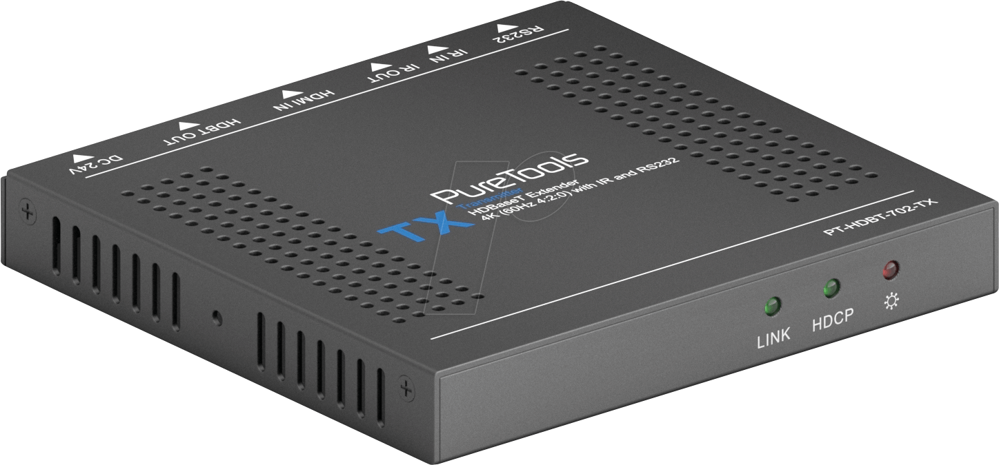 Thumbnail - PURE PTHDBT702TX - Transmitter HDBaseT, 40 m 4k / 70 m 1080p