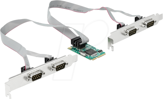 DELOCK 95243 - Mini PCIe Karte > 4x Seriell RS-232