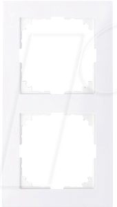 EL MPU 4020-3625 - M-PURE, Rahmen, 2-fach, aktivweiß, glänzend