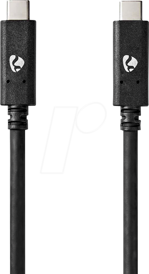 Thumbnail - N CCGW64750BK10 - USB 20 Gb/s Kabel, C-Stecker > C-Stecker, 1m, Schwarz