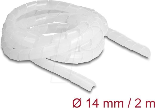 Thumbnail - DELOCK 19057 - Spiralschlauch flexibel 2 m x 14 mm transparent