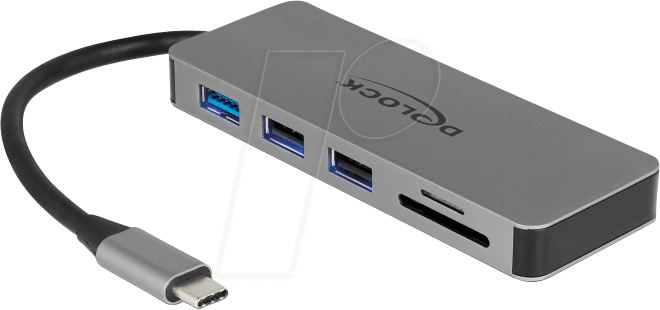 DELOCK 87743 - Port Replicator, USB Type-C