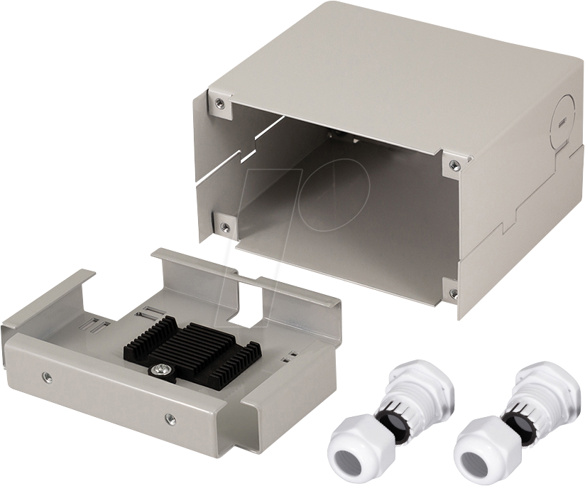 LOGILINK FB5001 - Industrie-Spleißgehäuse, Hutschiene, ohne Frontblende