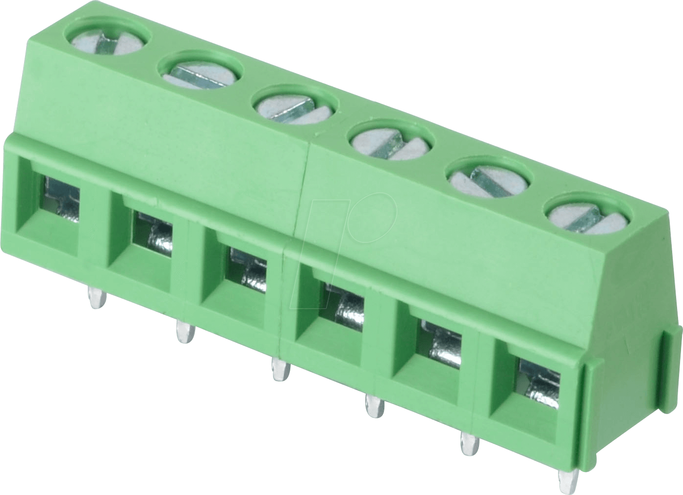 CTB0502-6 - Lötbare Schraubklemme - 6-pol, RM 5 mm, 90°