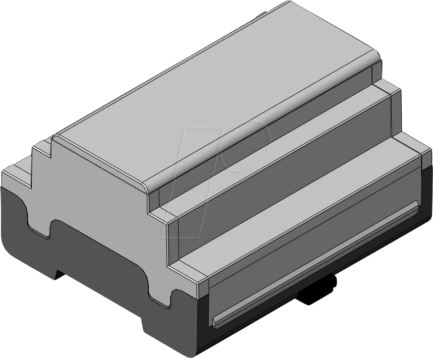 APRA DB6 GUS - Leergehäuse, geschlossen, 107 x 58 x 90 mm, 6 TE