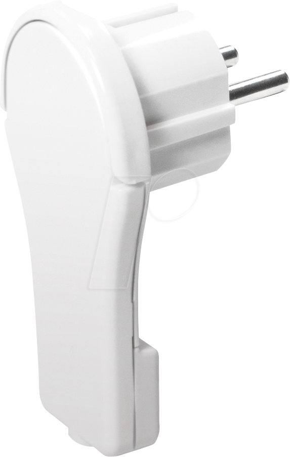 LOGILINK LPS228 - Netzstecker, CEE7/7, 90°, flach, weiß