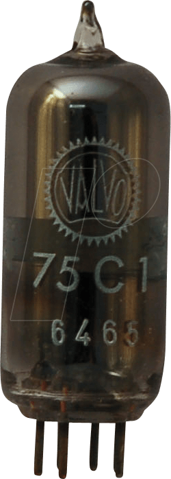 TUBE 75C1 - Elektronenröhre, Regulator Röhre (Stabi), Miniatur, 7-pol