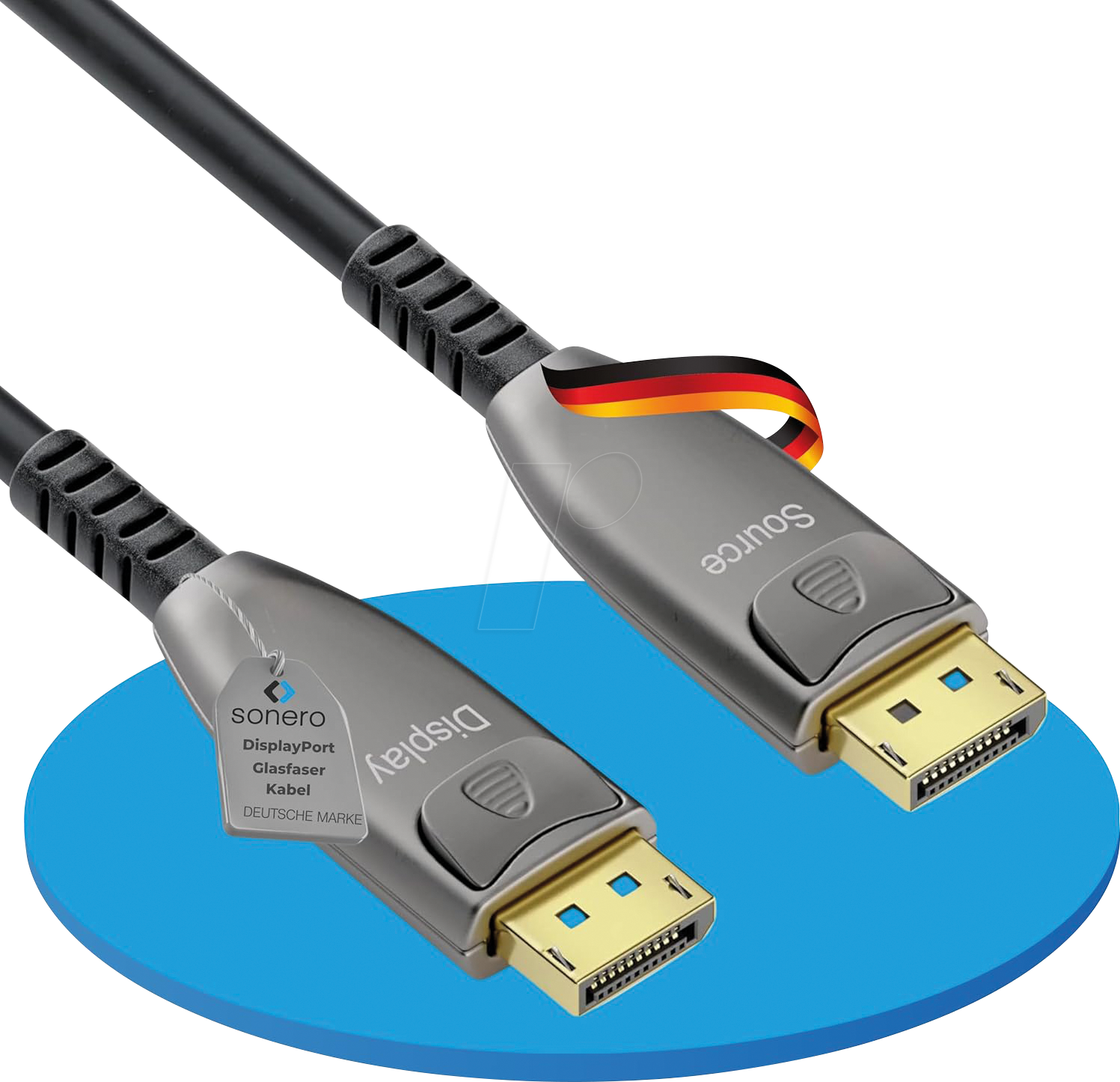 SON X-AOC350-400 - Glasfaser DisplayPort 1.4 Kabel, 8K 60 Hz, 40 m