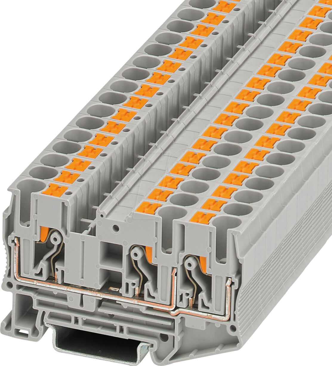 PT 6 TWIN - Durchgangsklemme, PT 6-Twin grau