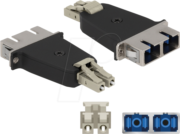 DELOCK 87948 - LWL Hybrid Kupplung LC / SC Duplex, beige