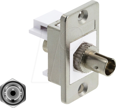 DELOCK 91093 - ST Simplex Einbaubuchse / Buchse