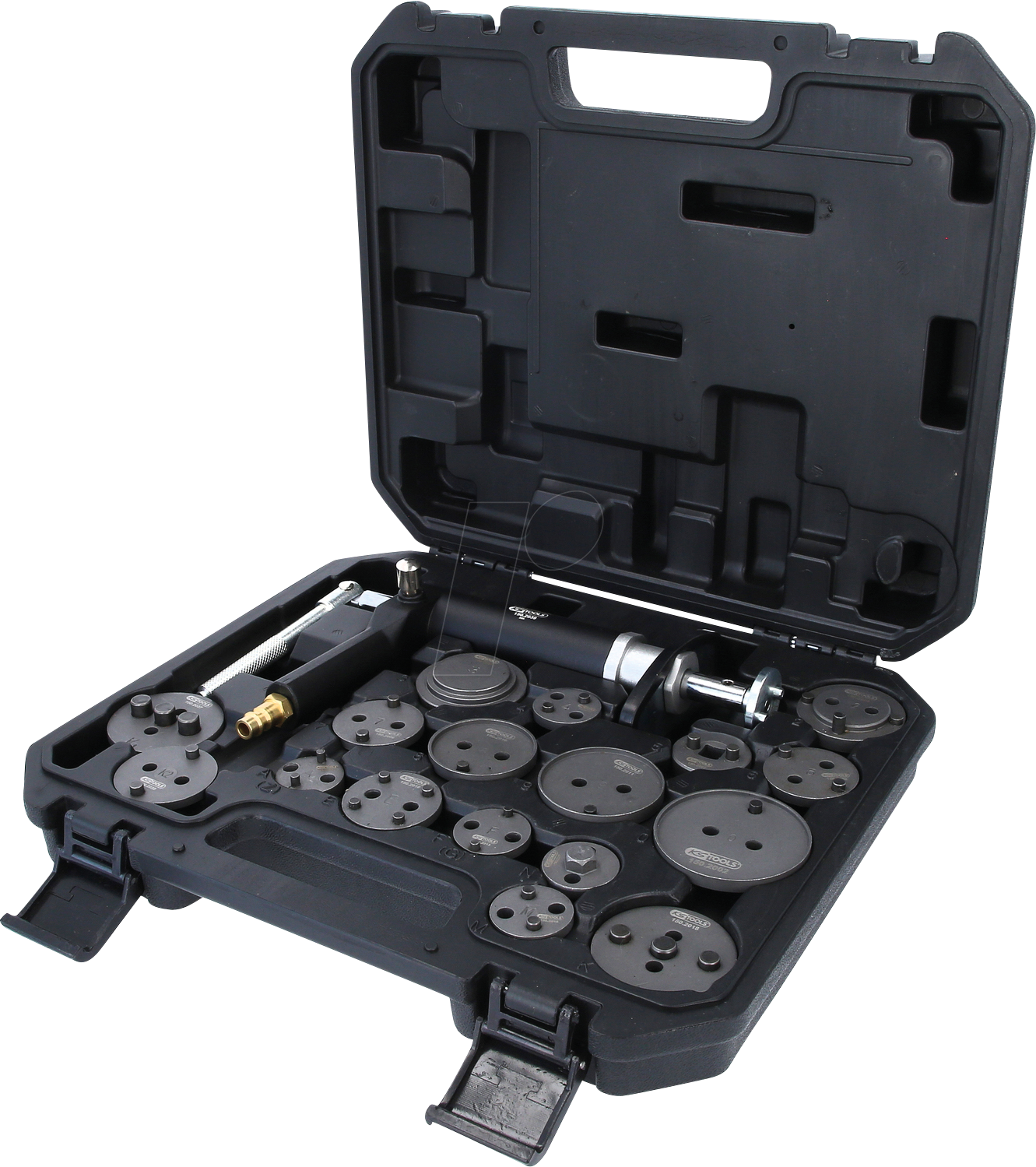 KS 150.2000 - Druckluftspindel-Bremskolbenwerkzeug-Satz, 18-teilig