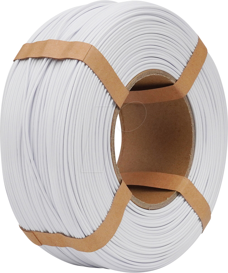 ESUN 72208179 - Filament, PLA+, 1,75 mm, kaltweiß, 1 kg, Refill