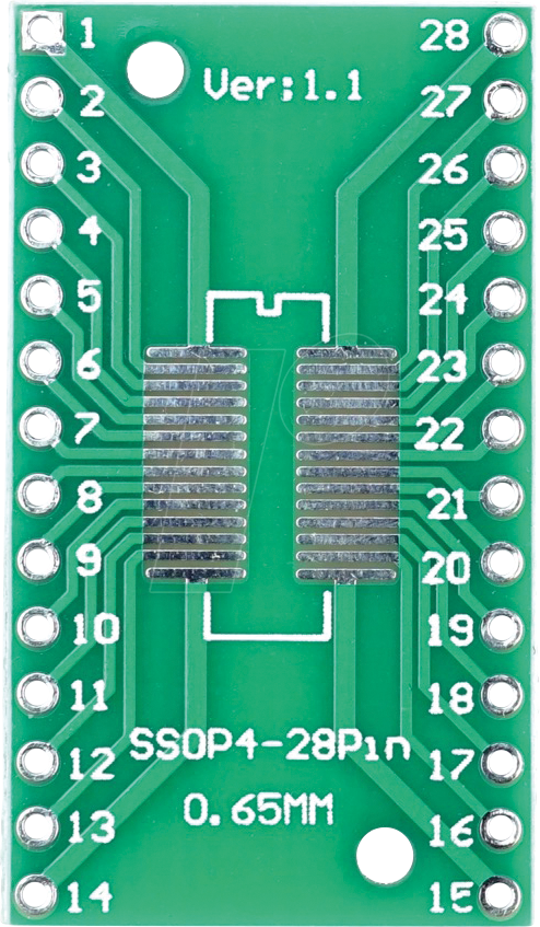 BB SOP28 - Entwicklerboards - SMD Breakout Adapter, SOP28 / SSOP28 / TSSOP2