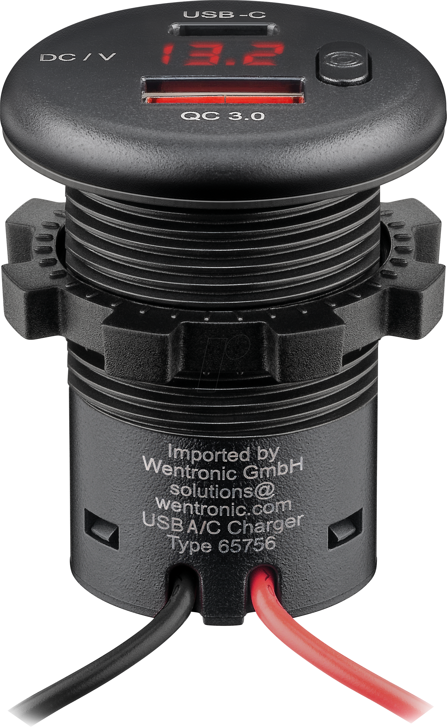 WTS 76183 - Caravan - Steckdose USB-A/USB-C, LED-Anzeige/Taster