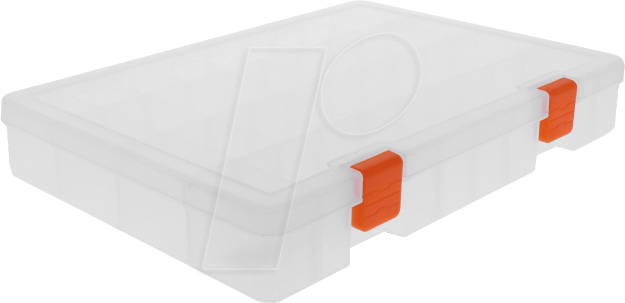 DELOCK 18350 - Transparente Leerbox aus Kunststoff mit 36 Fächern