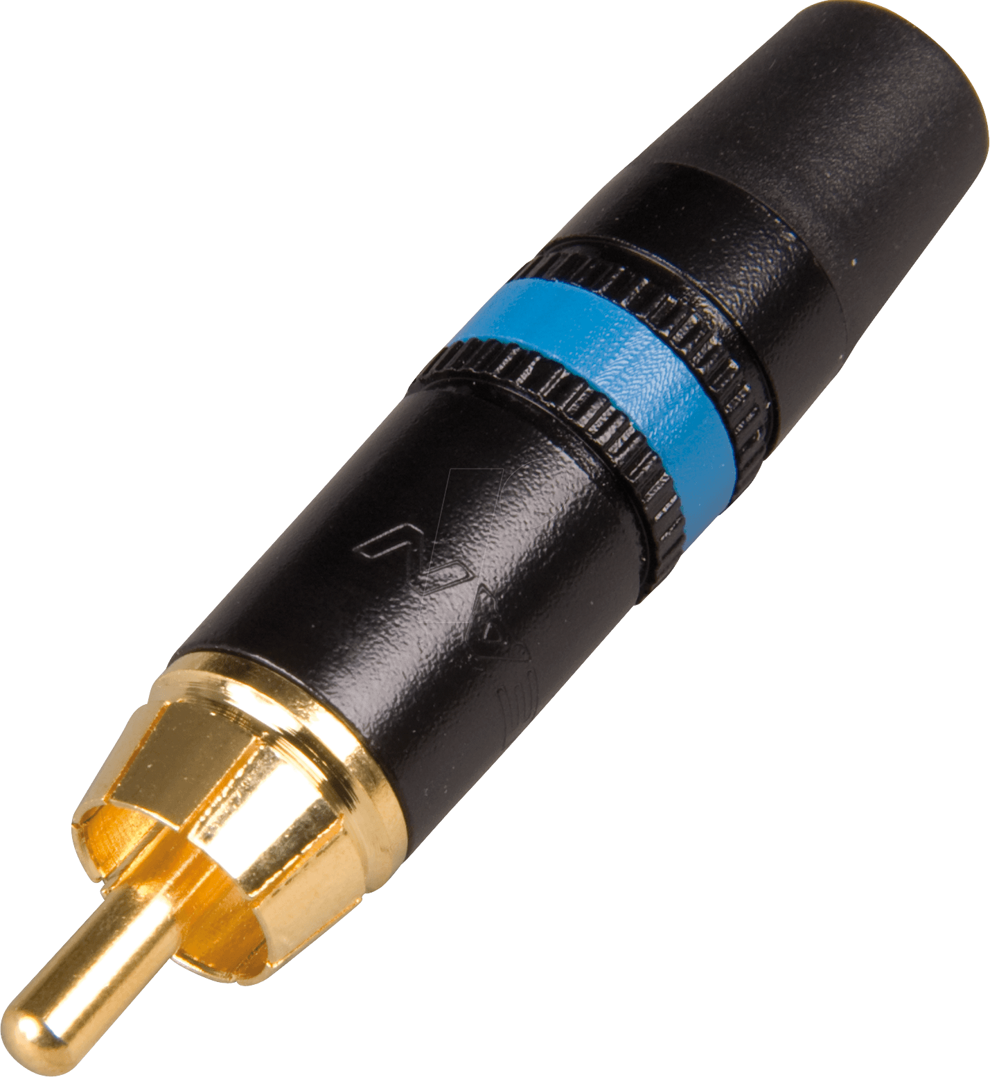 NEUTRIK NYS373-6 - Cinchstecker, Farbcodierung blau, Kontakte vergoldet