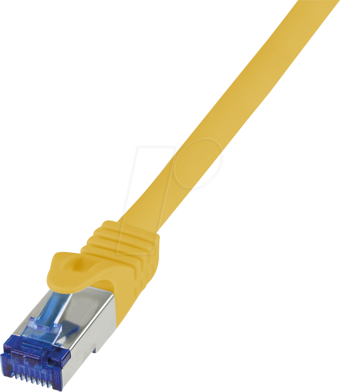 LOGILINK C6A057S - Patchkabel Ultraflex, Cat.7-Rohkabel, S/FTP, gelb, 2 m