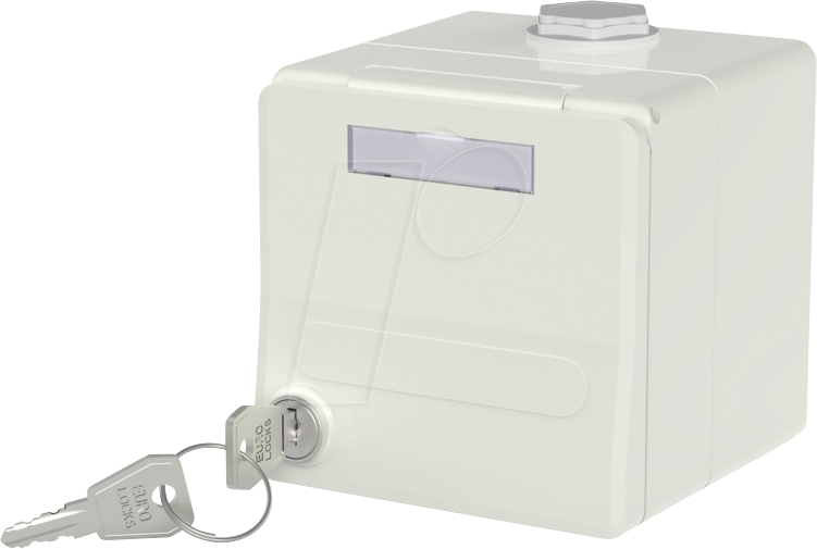 BTR 1309470002KI - Modul Gehäuse, IP44, Aufputz, Keystone, 2-Port, mit Klappdeckel