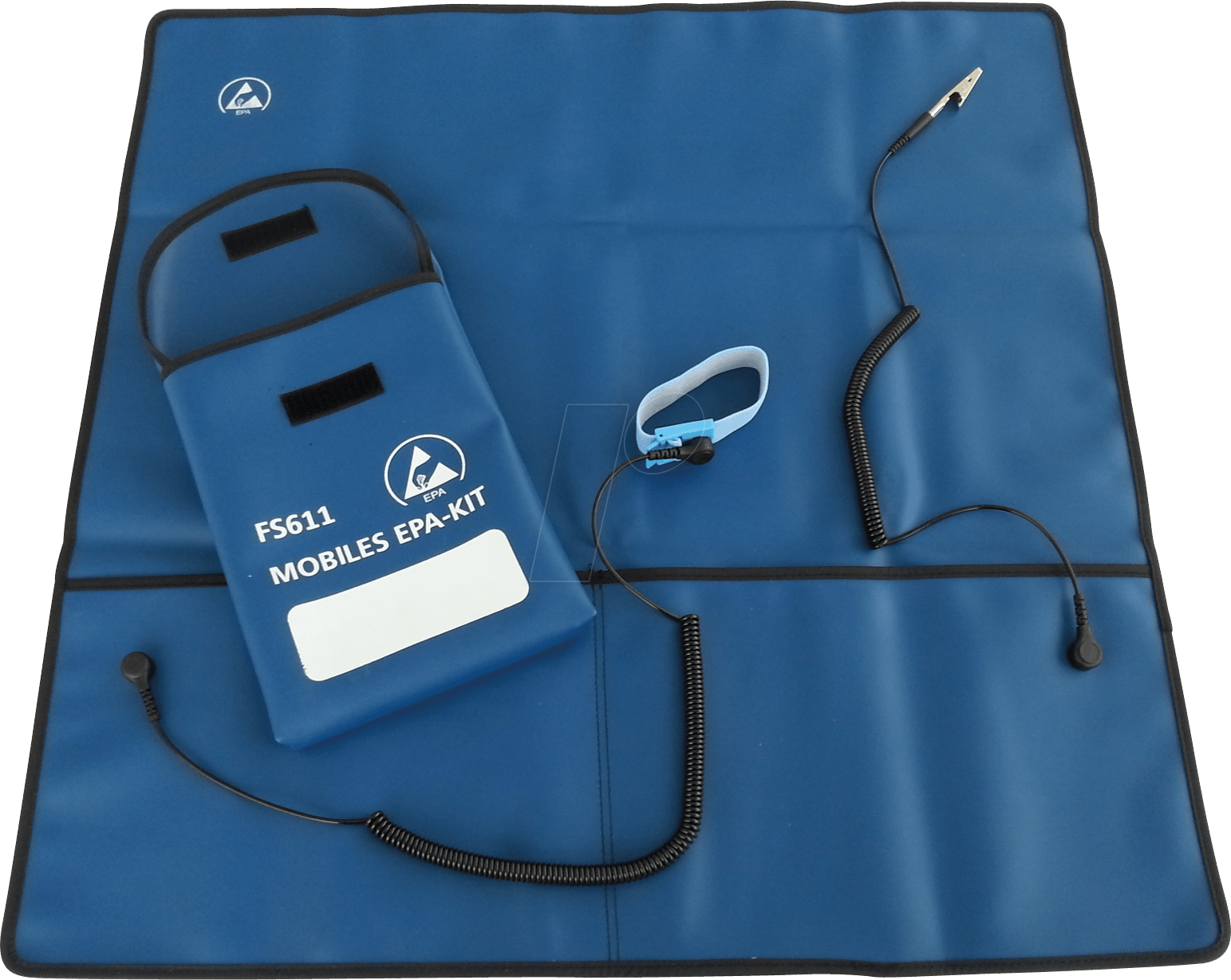 ESD SERVICEKIT - ESD Arbeitsplatz, Antistatikmatte, Handgelenkband, Spiralkabel
