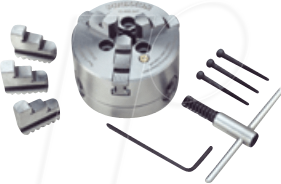 PROXXON 24034 - Dreibacken-Drehfutter, zentrisch spannend, für PD 250/E