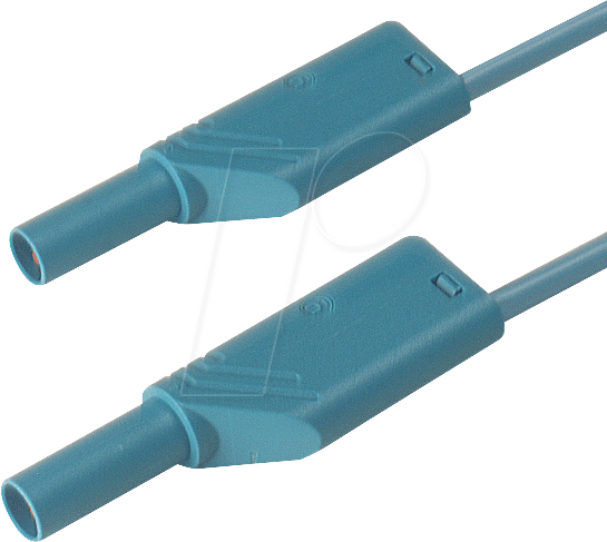 MLS WS 50 BL - Messleitung, 1,0 mm², 0,5 m, blau, gesichert, stapelbar