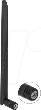 DELOCK 12638 - 5G Antenne, SMA Stecker, 5 dBi, 20 cm mit Kippgelenk