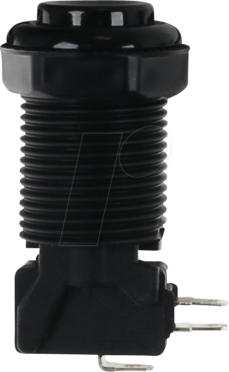 ARC BUTTON BK - Arcade Button mit Mikroschalter (tastend), schwarz