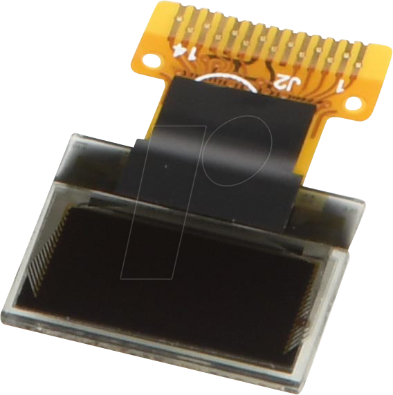 DEP064032A-W - OLED, 64x32 px, weiß/schw., 0,5inch