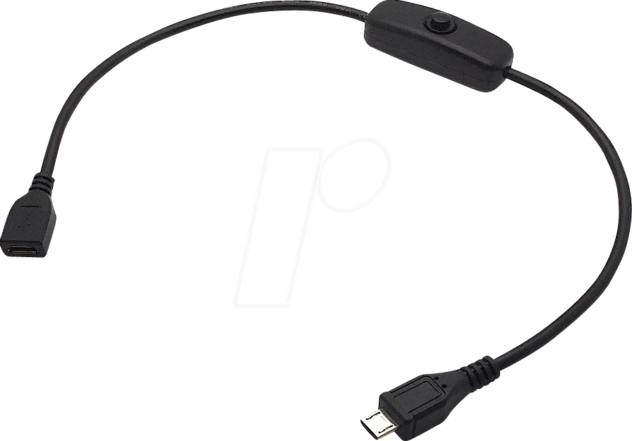 RPI CABLE SW 30 - Raspberry Pi - Kabel mit Schalter, 30 cm, schwarz