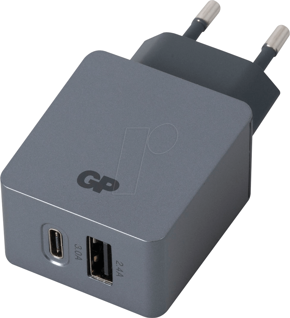 GP WA51 - USB-Ladegerät WA51, 5 V, 2400 mA / 3000 mA, USB-C