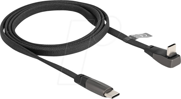 DELOCK 80751 - Sync- & Ladekabel, USB-C, Flachbandkabel, 1,0 m