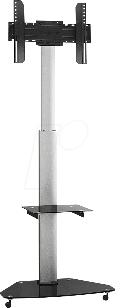 MYW HP1DL - LCD/Plasma Standfuß, drehbar, silber/ schwarz