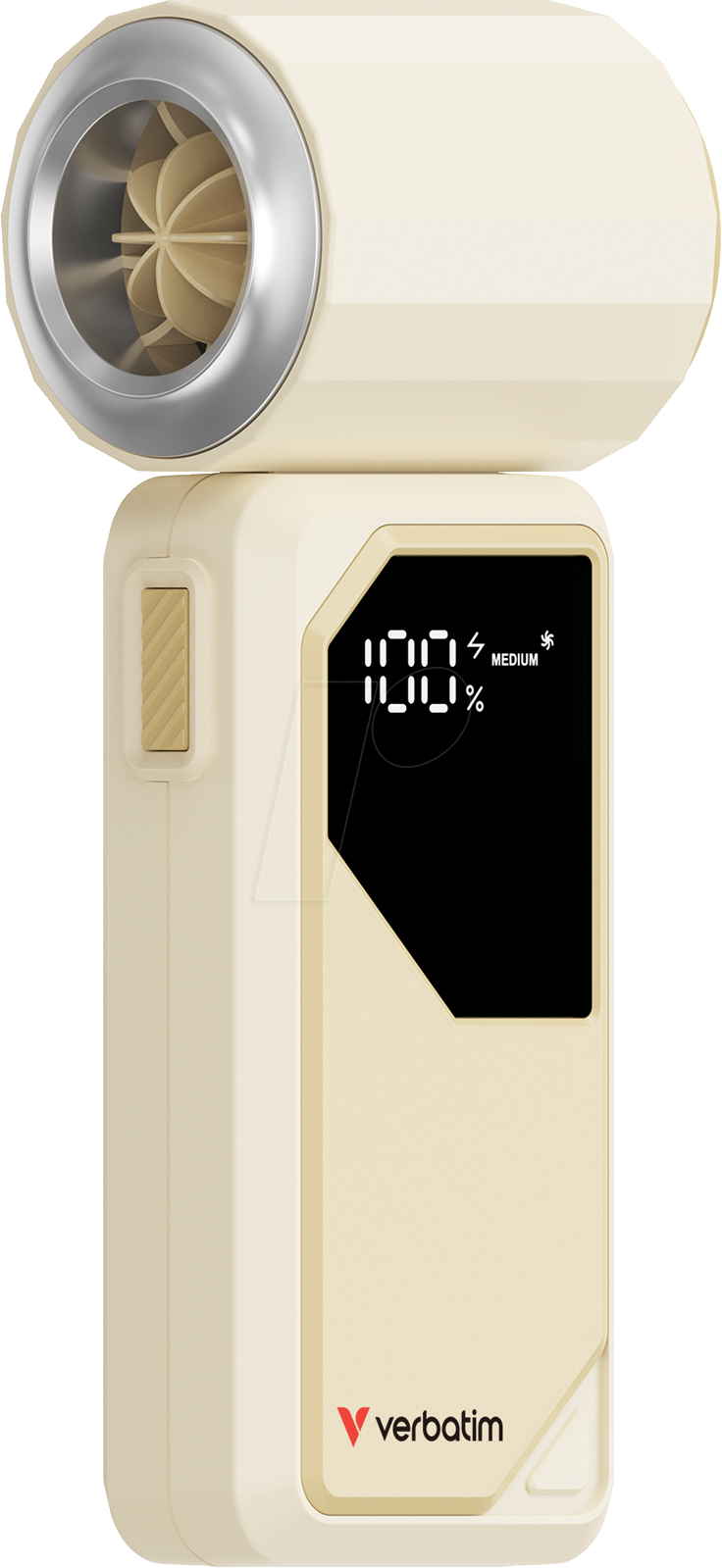 VERBATIM 32341 - Cool 'n' Go AirJet Handventilator - Weiß/Silber