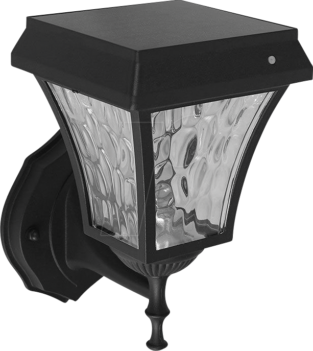 VT-2889 - LED Solar-Wandleuchte, 2 W, schwarz, IP65