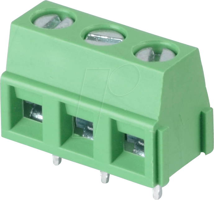 CTB0509-3 - Lötbare Schraubklemme - 3-pol, RM 5,08 mm, 90°