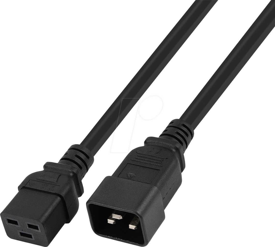TTL 7131-5M - Netzkabel C19 auf C20, 5,0 m, schwarz