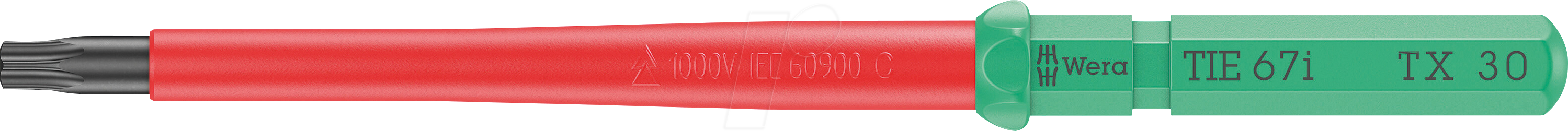 WERA 05006539001 - Wechselklinge Kraftform Kompakt VDE 67 i, TORX (TX), 30