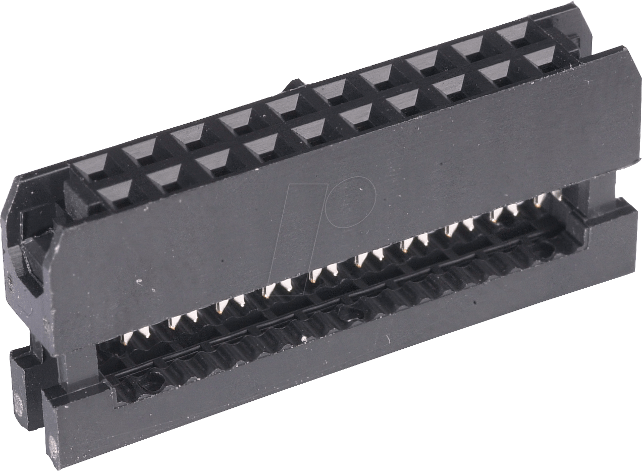 PL 2X10G 2,00 - 2x10pol. Pfostenverbinder, gerade, RM 2,00