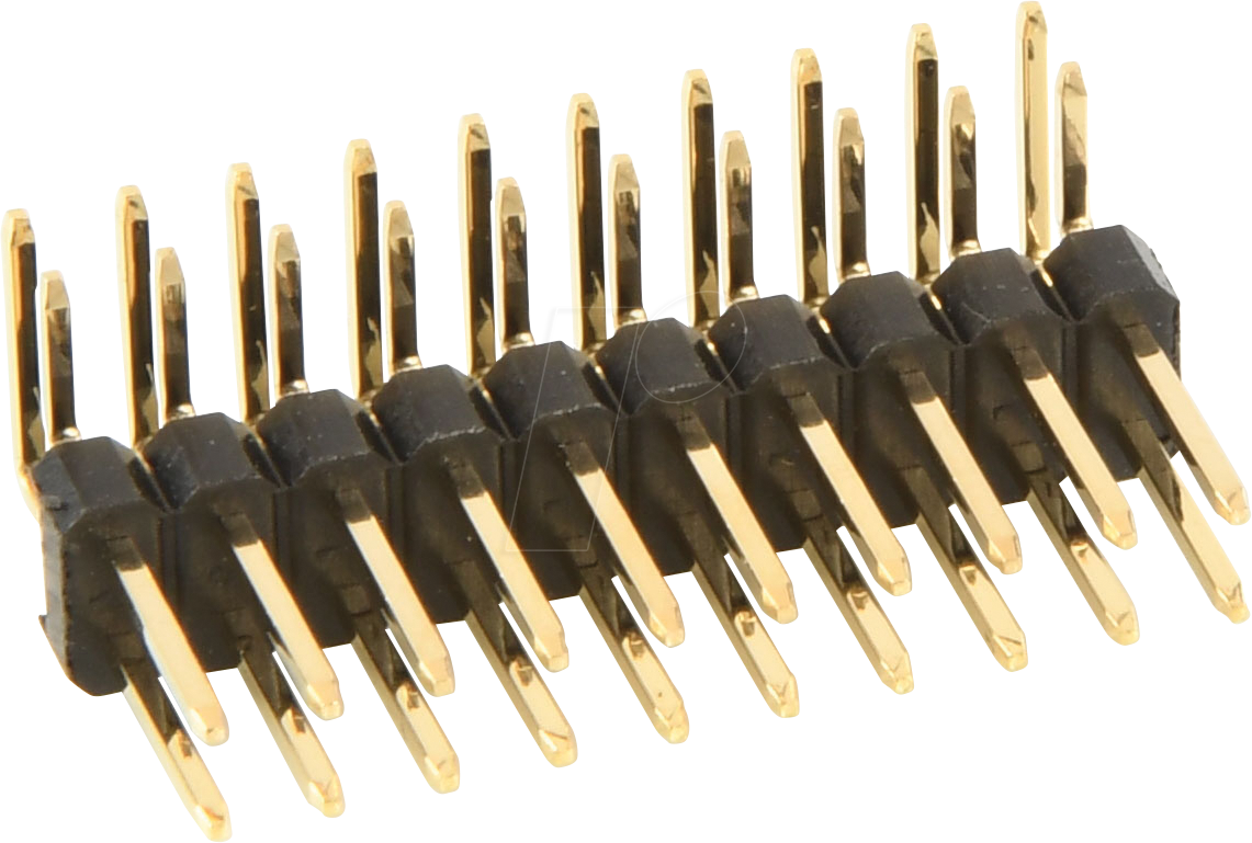 W+P 947-13-020 - Stiftleiste RM 2,54mm, gewinkelt, 2-reihig, 20-polig