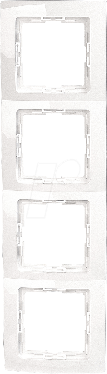 EL KO ADR4 - Abdeckrahmen - 4-fach, HK05, arcticweiß