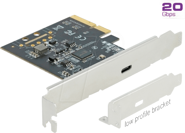 DELOCK 89036 - PCIe x4 > 1 x extern USB 3.2 Type-C