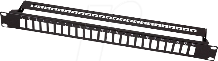 LOGILINK FB0003B - 19'' LWL-Panel für 24x SC Duplex / LC Quad Kupplungen