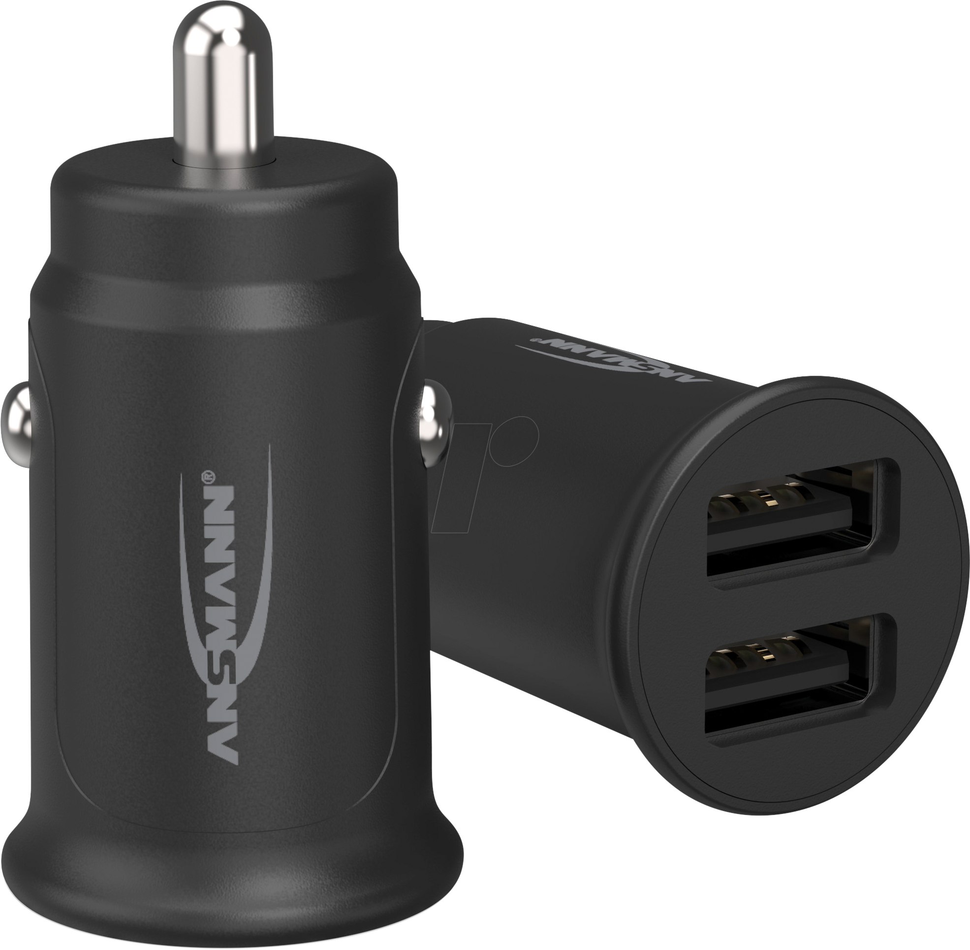 ANS 1000-0030 - USB-Ladegerät CC212, 12 W, 5 V, 2400 mA, Kfz, 2-Port, schwarz