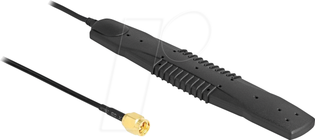 DELOCK 90101 - Antenne, 5G, LTE, WLAN, SMA Stecker, 2,5 dBi, omnidirektional