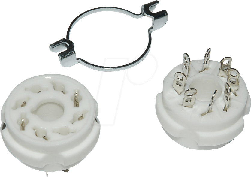 TUBE S K8A - Röhrenfassung, K8A, 8-pol, Draht-/Chassis