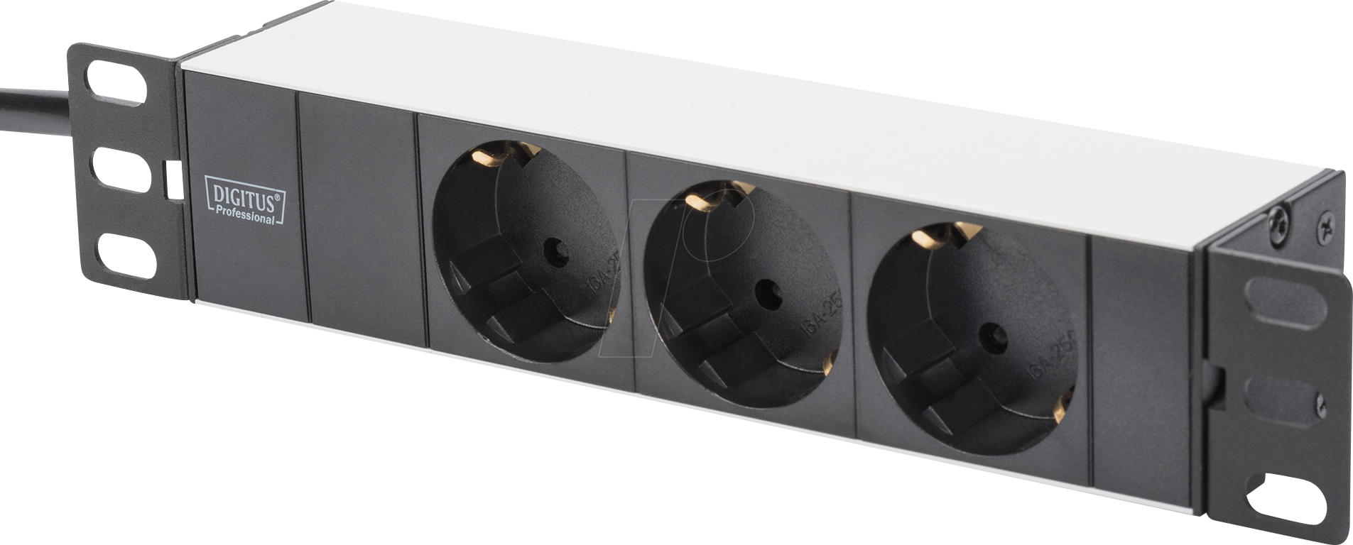 DIGITUS DN-95411 - 10'' Steckdosenleiste, 1HE, 3-fach