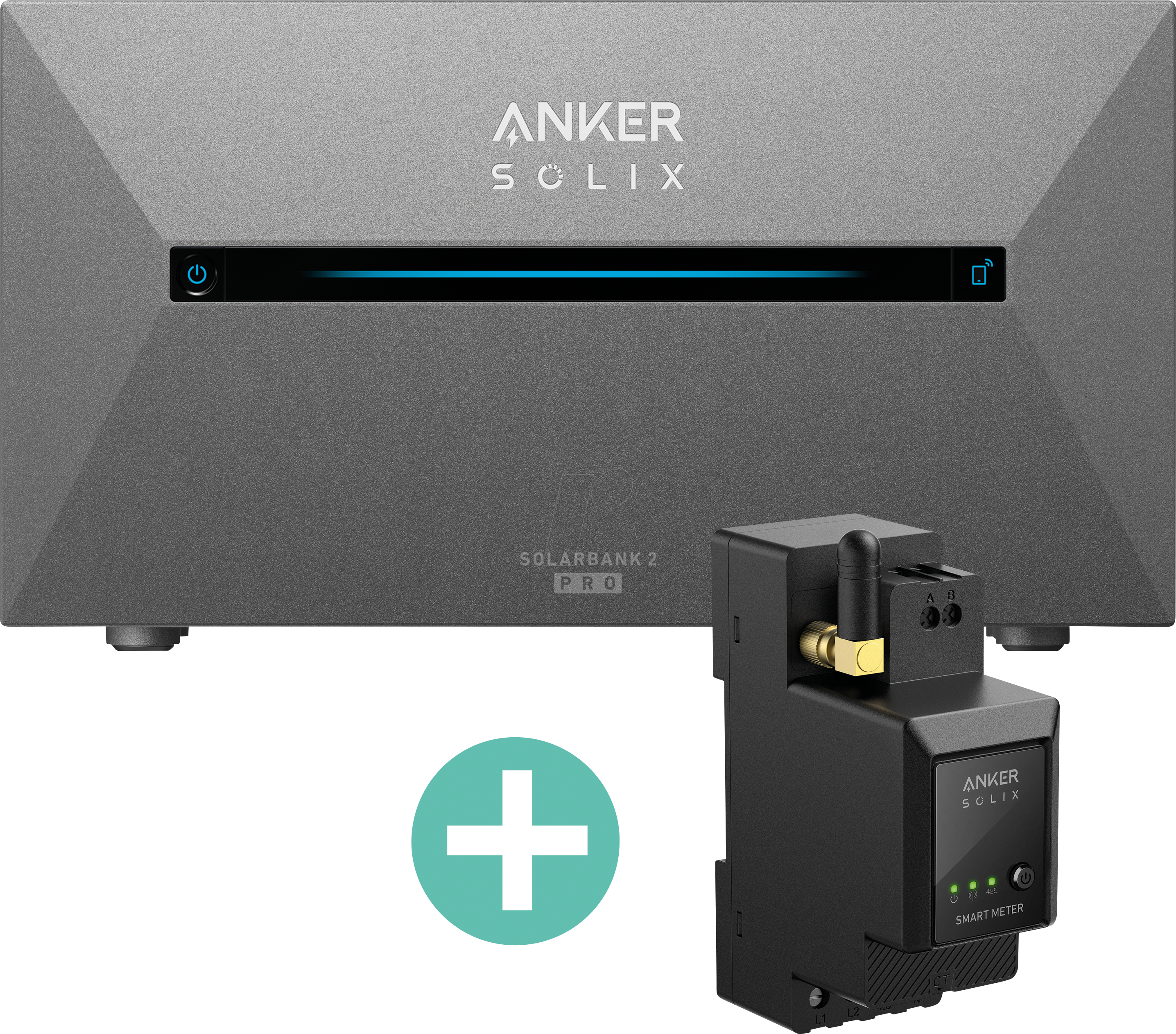 ANKER SOL2 PRO+S - Anker SOLIX Solarbank 2 E1600 Pro + SmartMeter